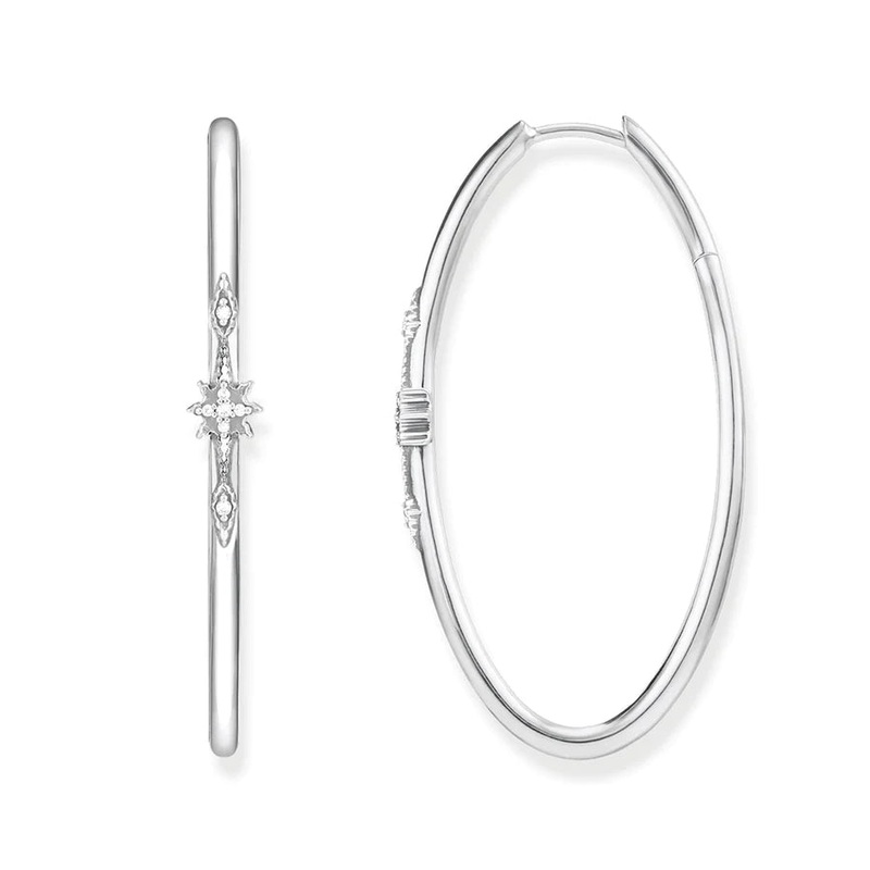 Thomas Sabo Hoop Earrings “Royalty White”