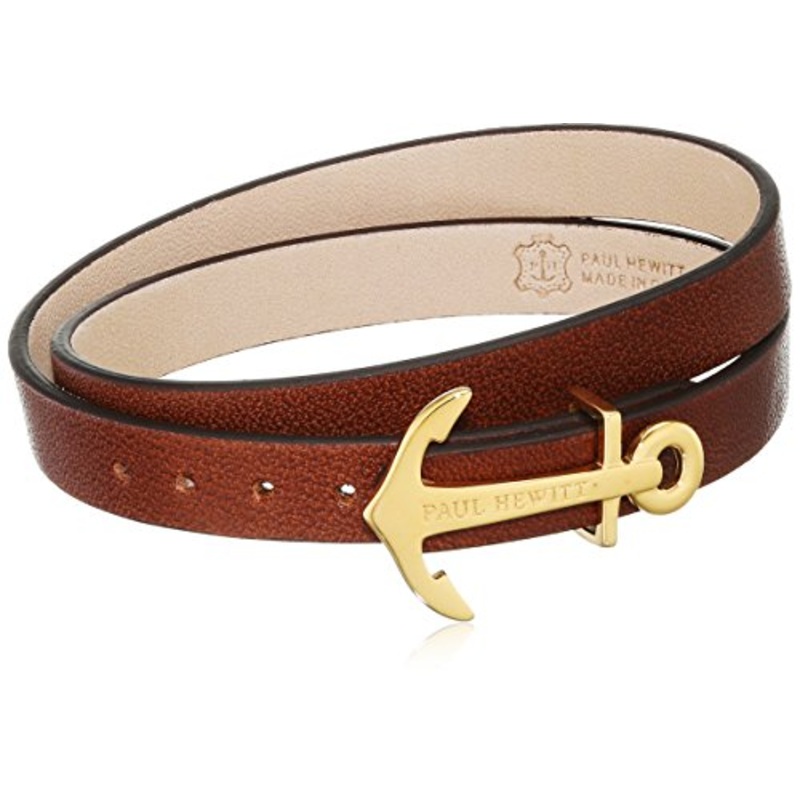 Paul Hewitt North Bound Gold / Brown Bracelet – M