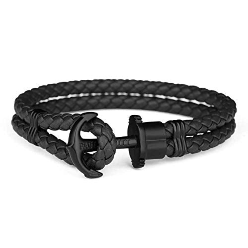 Paul Hewitt Phrep Leather Black / Black Bracelet – XXL