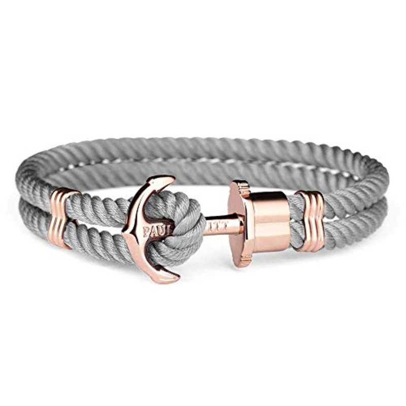 Paul Hewitt Phrep Nylon Rose Gold / Grey Bracelet – M