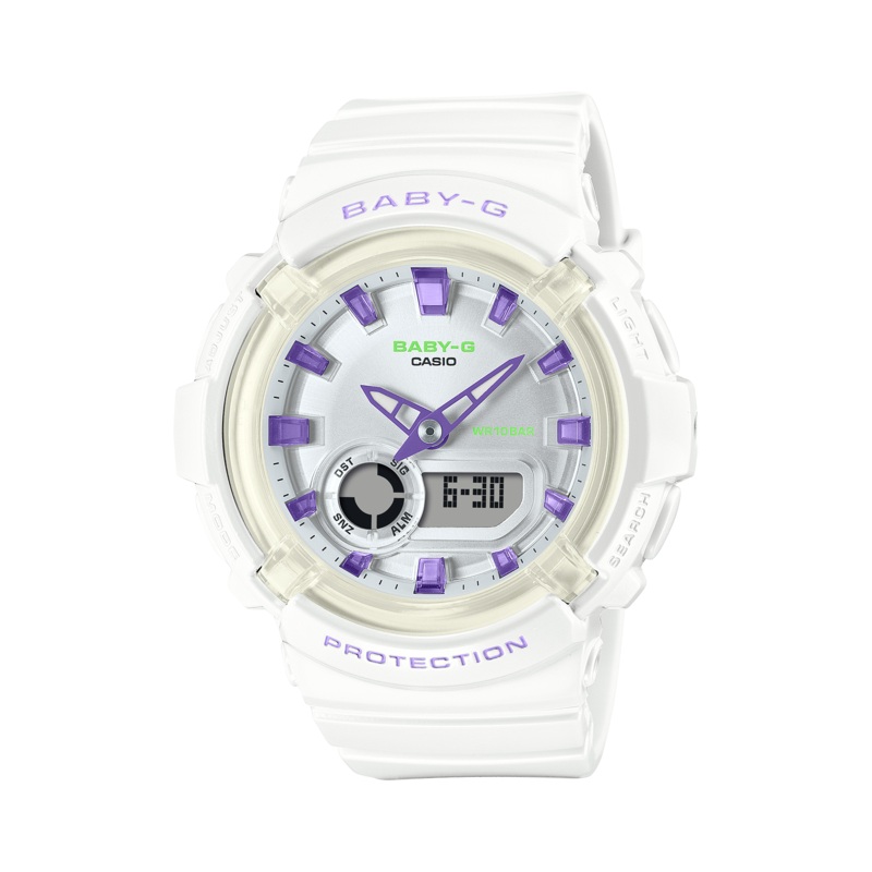 Baby-G White Dial White Resin Band Watch BGA280DN-7A