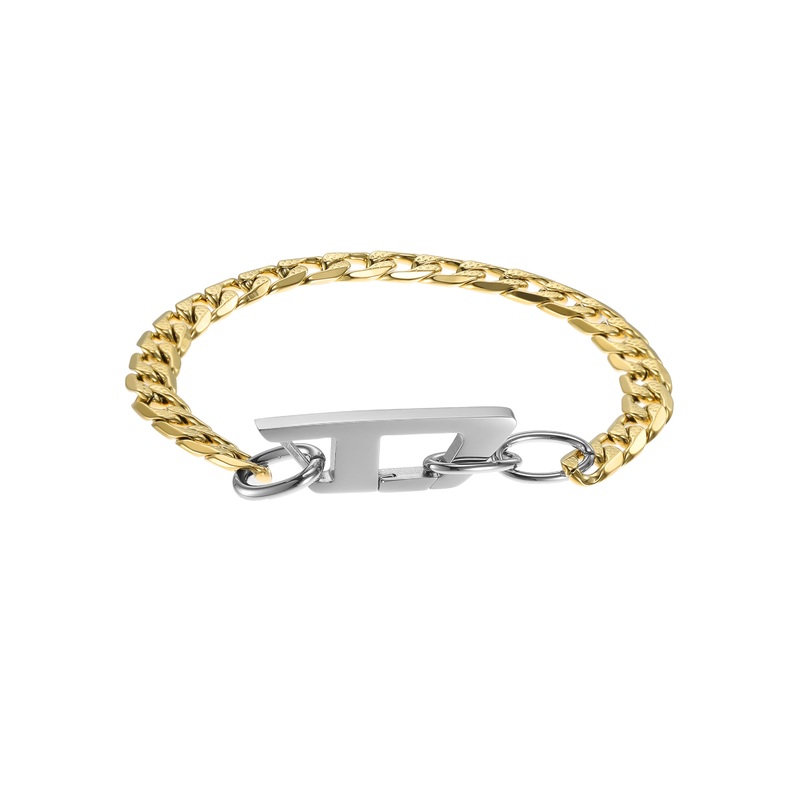 Diesel Steel Gold Bracelet DX1437931