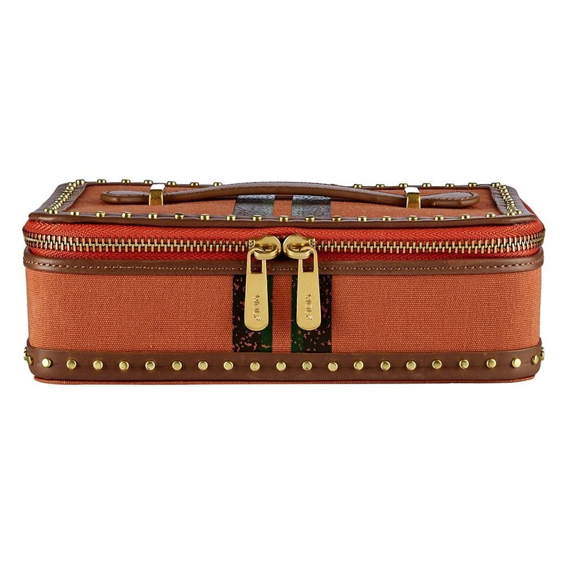 Ida Travel Zip Jewellery Case Orange 190045