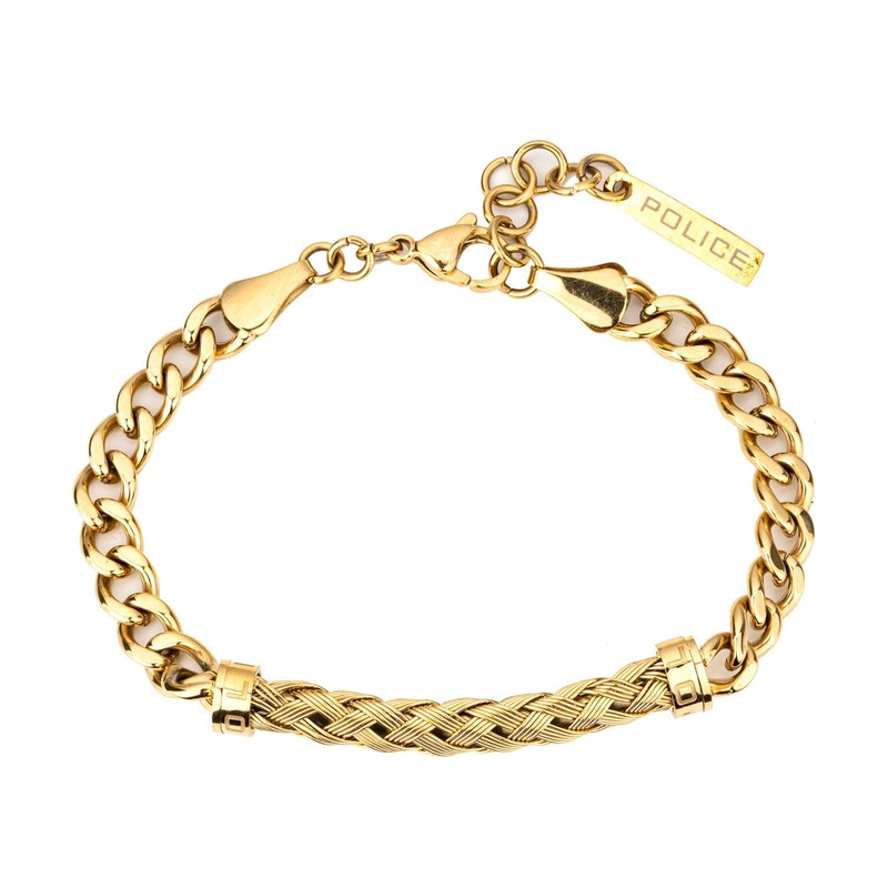 Police Crossed Men’s Bracelet