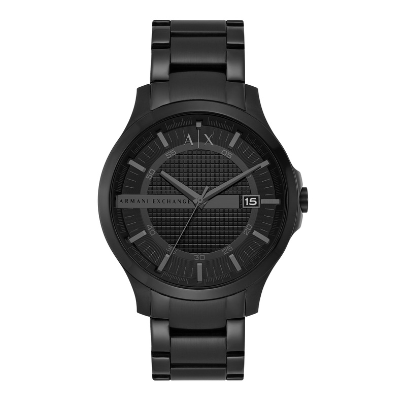 Armani Black Stainless Steel Luxury Watch for Men – Model AX2104