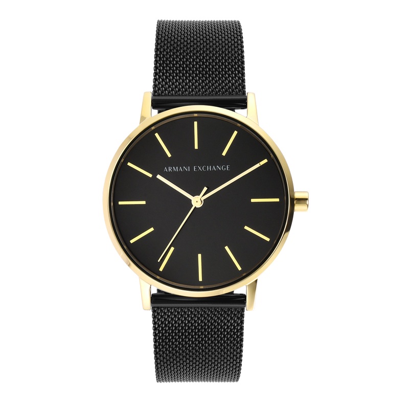 Armani Sophisticated Black Mesh Wristwatch for Modern Elegance AX5548