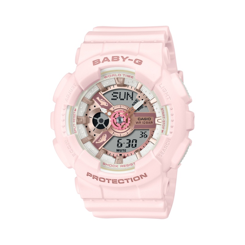 Baby-G Aqua Planet Collaboration 2024 Pink Resin Band Watch BA110AQ-4A