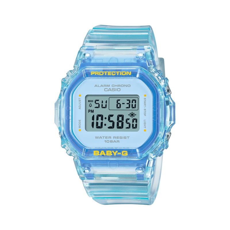 Baby-G Blue Dial Transparent Resin Band Watch BGD565SJ-2D
