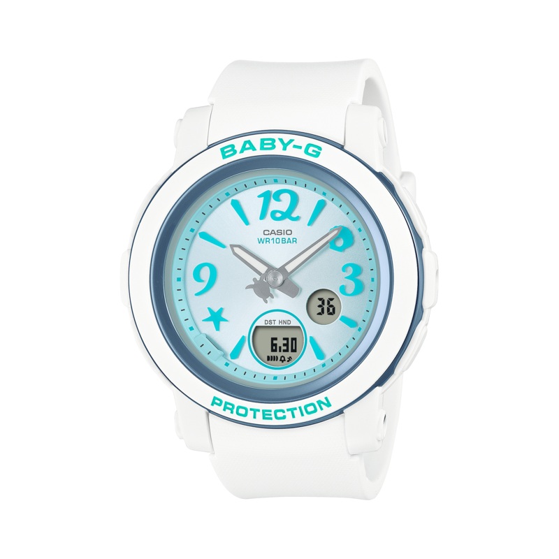 Baby-G White Dial White Resin Band Watch BGA290US-2A