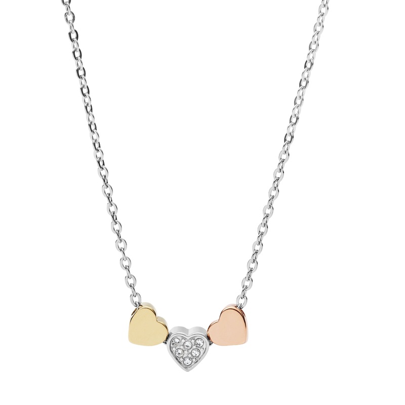 Fossil Vintage Motifs Multicolor Necklace JF02856998