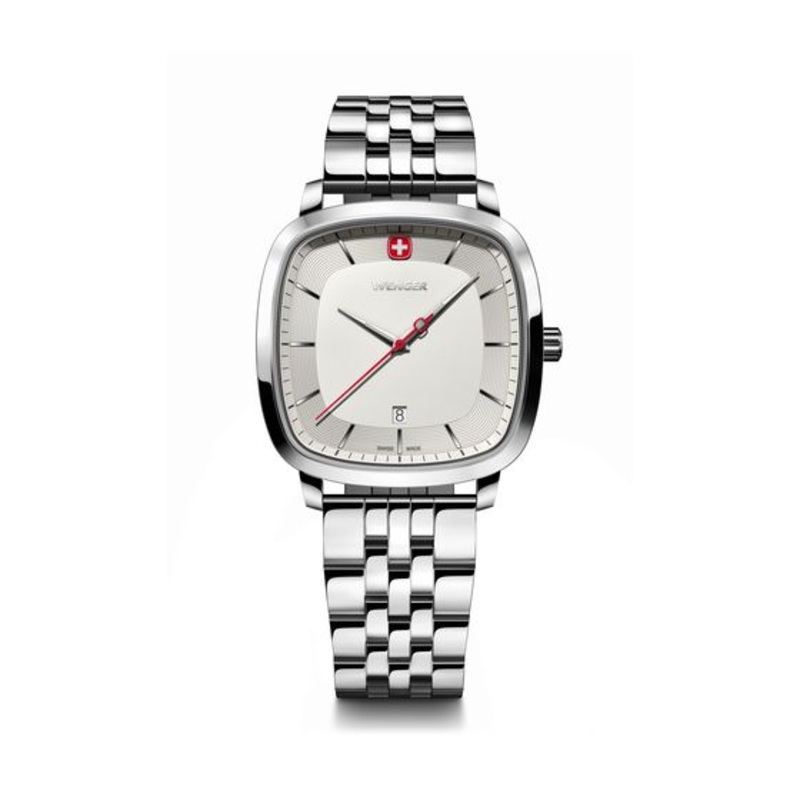Wenger Vintage Classic 37mm White Dial Stainless Steel Watch 01.1921.101