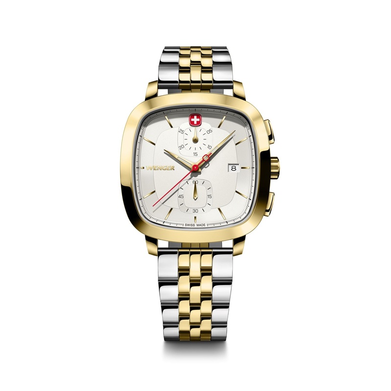 Wenger Vintage Classic Chrono 39.5mm White Dial Stainless Steel Watch 01.1933.107