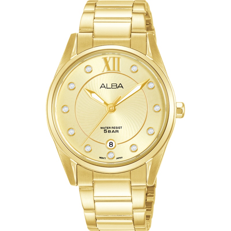 Alba Fashion Analogue Gold Stainless Steel Watch AG8M60X