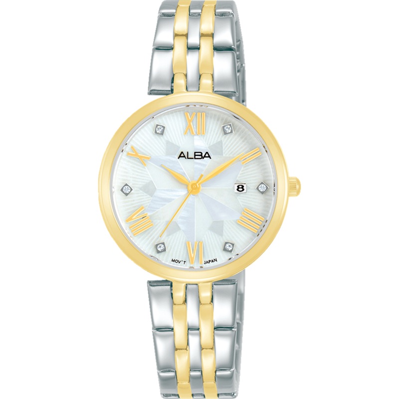 Alba Fashion Analogue Stainless Steel Mother of Pearl Dial Watch AH7Z80X1