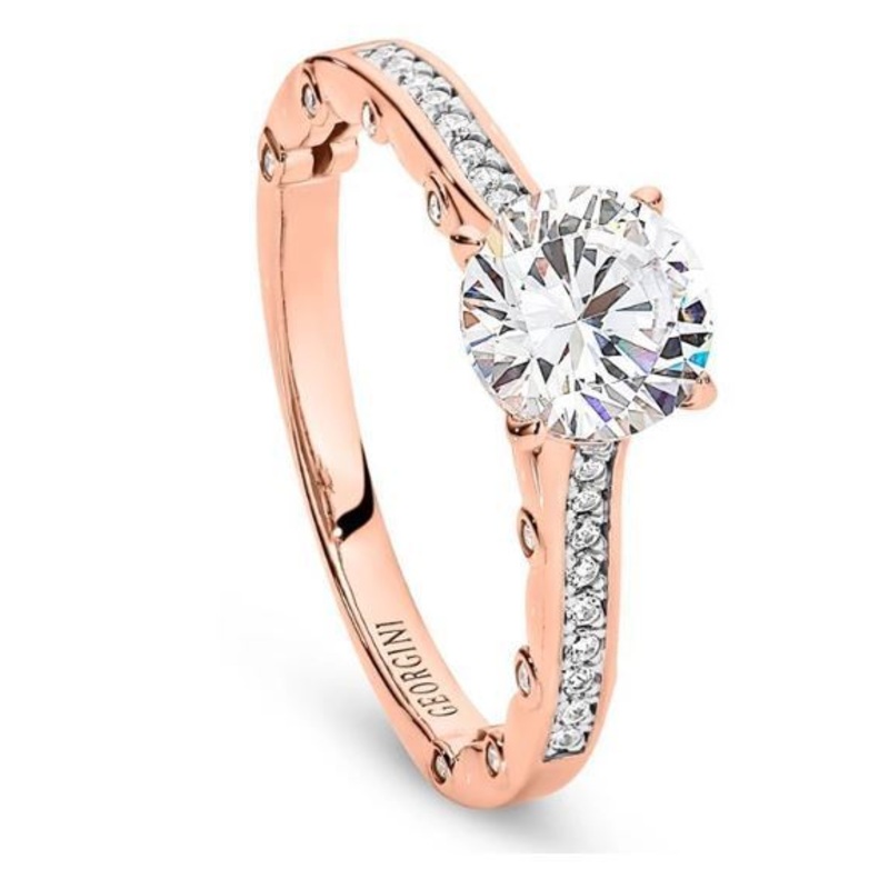 Georgini Ti Amo Ring Rose Gold Size 9