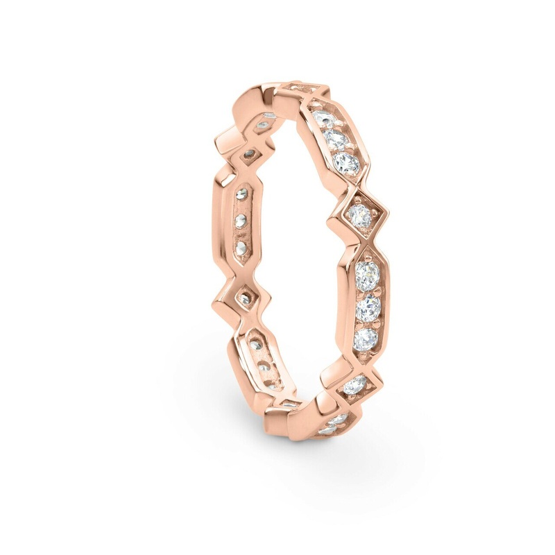 Georgini Zuma Ring Rose Gold Size 9